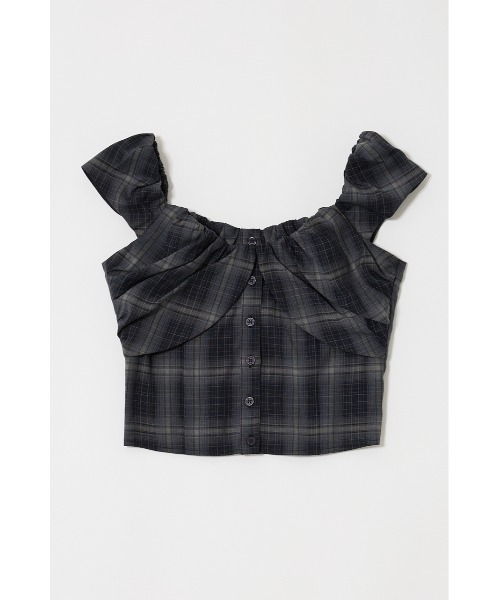MOUSSY LAYERED GATHERED CHECK ブラウス セール】LAYERED GATHERED ブラウス（Tシャツ/カットソー