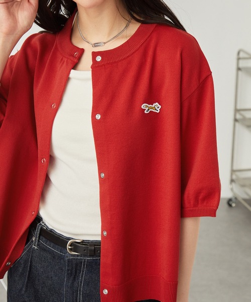 PENNEYS/ペニーズ 別注 THE FOX ロゴ ワンポイントワッペン刺繍 ニット