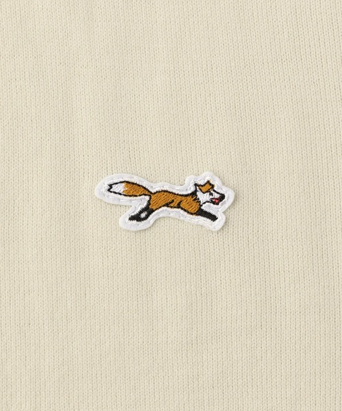 PENNEYS（ぺニーズ）の「PENNEYS/ペニーズ 別注 THE FOX ロゴ ワンポイントワッペン刺繍 ニットショート半袖カーディガン（カーディガン/ボレロ・レディース・グリーン/レッド/アイボリー/ブラック/サックスブルー/グレー・FREE）」の14枚目の写真