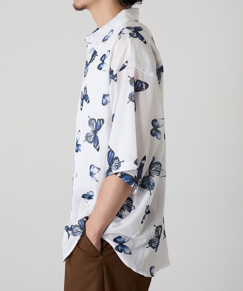 HAUS（ハウス）の「【HAUS】H/S 総柄シャツ  515047 WINS（シャツ/ブラウス・メンズ・ブラック系1/ホワイト系その他3/ホワイト系1/ブラック系その他2/ホワイト系その他2/ブラック系その他3・M/L）」の9枚目の写真