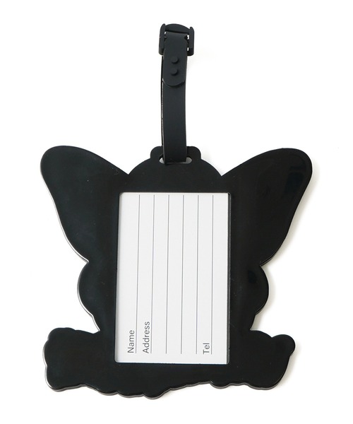X-girl(エックスガール)の「BUTTERFLY LUGGAGE TAG(パスケース・レディース・ブラック/マルチ・ONE SIZE)」の3枚目の写真