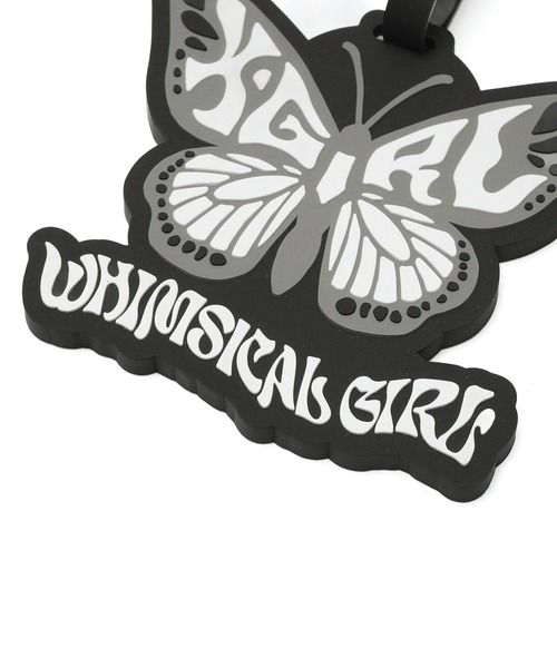 X-girl(エックスガール)の「BUTTERFLY LUGGAGE TAG(パスケース・レディース・ブラック/マルチ・ONE SIZE)」の5枚目の写真