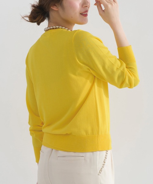 PICCIN(ピッチン)の「【別売りアンサンブル可能】接触冷感シアーカーディガン(カーディガン/ボレロ・レディース・イエロー/オフホワイト/ターコイズブルー/チェリーピンク/ブラック・M)」の18枚目の写真