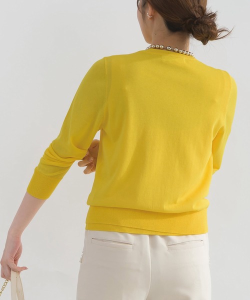 PICCIN(ピッチン)の「【別売りアンサンブル可能】接触冷感シアーカーディガン(カーディガン/ボレロ・レディース・イエロー/オフホワイト/ターコイズブルー/チェリーピンク/ブラック・M)」の19枚目の写真