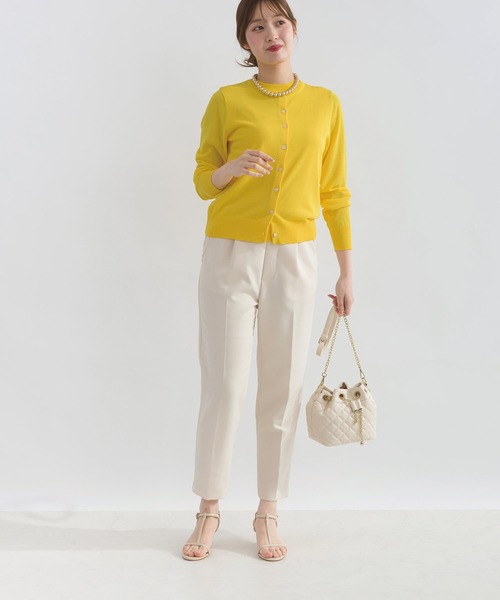 PICCIN(ピッチン)の「【別売りアンサンブル可能】接触冷感シアーカーディガン(カーディガン/ボレロ・レディース・イエロー/オフホワイト/ターコイズブルー/チェリーピンク/ブラック・M)」の20枚目の写真