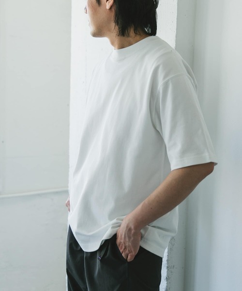 URBAN RESEARCH DOORS(アーバンリサーチドアーズ)の「10.5オンス ヘビーウェイト ショートスリーブ Tシャツ(Tシャツ/カットソー・メンズ・ホワイト/グリーン/ブラック/グレー系その他・LARGE/MEDIUM)」の6枚目の写真