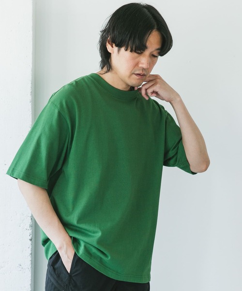 URBAN RESEARCH DOORS(アーバンリサーチドアーズ)の「10.5オンス ヘビーウェイト ショートスリーブ Tシャツ(Tシャツ/カットソー・メンズ・ホワイト/グリーン/ブラック/グレー系その他・LARGE/MEDIUM)」の14枚目の写真