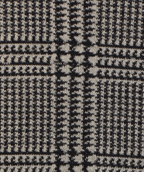 TOMORROWLAND （トゥモローランド）の「TOMORROWLAND tricot チェック柄 コットンハーフスリーブ ニット（ニット/セーター・メンズ・グレー系その他/ダークブラウン/ネイビー・L/M/S）」の11枚目の写真