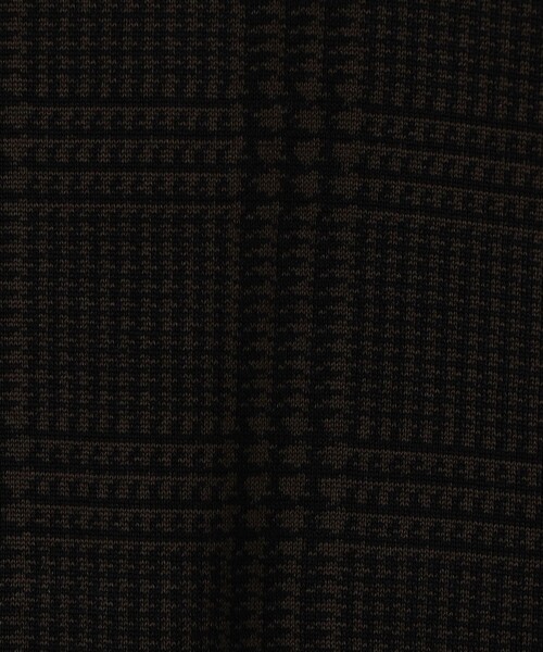 TOMORROWLAND （トゥモローランド）の「TOMORROWLAND tricot チェック柄 コットンハーフスリーブ ニット（ニット/セーター・メンズ・グレー系その他/ダークブラウン/ネイビー・L/M/S）」の12枚目の写真