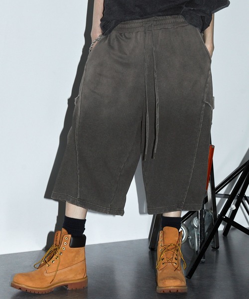 SWAGVIBE(スワッグバイブ)の「【SWAGVIBE】Faded Gradation Sweat Shorts(スウェットパンツ・メンズ・グレー/ブラック/ダークブラウン・S/M/L)」の6枚目の写真