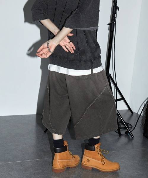 SWAGVIBE(スワッグバイブ)の「【SWAGVIBE】Faded Gradation Sweat Shorts(スウェットパンツ・メンズ・グレー/ブラック/ダークブラウン・S/M/L)」の9枚目の写真