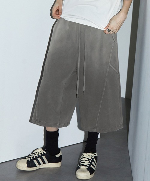 SWAGVIBE(スワッグバイブ)の「【SWAGVIBE】Faded Gradation Sweat Shorts(スウェットパンツ・メンズ・グレー/ブラック/ダークブラウン・S/M/L)」の20枚目の写真