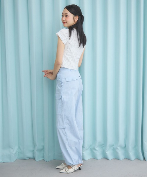 3.3 Field Trip （3.3フィールドトリップ）の「3.3 Field Trip／ナイロンワイドパンツ（その他パンツ・レディース・ブルー/ブラック/ベージュ・SMALL/MEDIUM）」の6枚目の写真