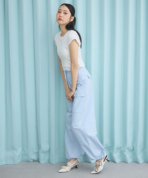 3.3 Field Trip （3.3フィールドトリップ）の「3.3 Field Trip／ナイロンワイドパンツ（その他パンツ・レディース・ブルー/ブラック/ベージュ・SMALL/MEDIUM）」の8枚目の写真