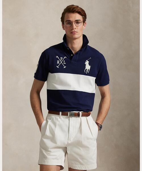 セール】カスタム スリム フィット Big Pony メッシュ ポロシャツ