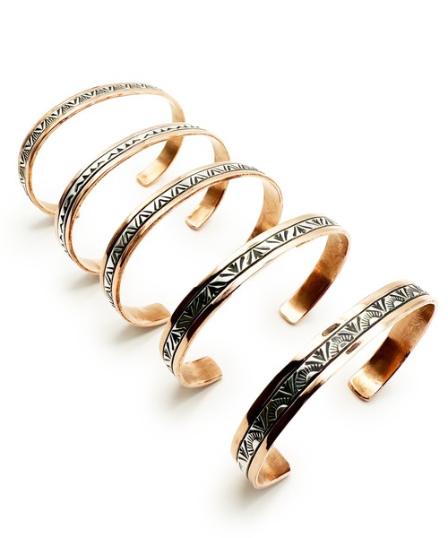 Indian Jewelry（インディアンジュエリー）の「THEATER シアター ”ナバホ”ネイティブデザインシルバー＆コッパーバングル Made in USA（バングル/リストバンド・メンズ・その他1/その他4/その他5/その他3/その他2・FREE）」の14枚目の写真