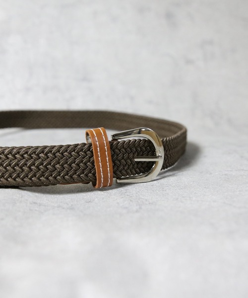 ８(eight)（エイト）の「ゴムメッシュベルトナロー（ベルト・メンズ・ブラック/ブラウン/ベージュ・FREE）」の8枚目の写真