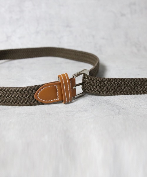 ８(eight)（エイト）の「ゴムメッシュベルトナロー（ベルト・メンズ・ブラック/ブラウン/ベージュ・FREE）」の9枚目の写真