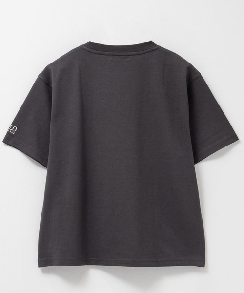 POLO BCS(ポロ ビーシーエス)の「【別注デザイン】POLO BCS ワンポイント刺繍 Tシャツ(Tシャツ/カットソー・レディース・スミクロ/グリーン/オフホワイト・L/M)」の5枚目の写真