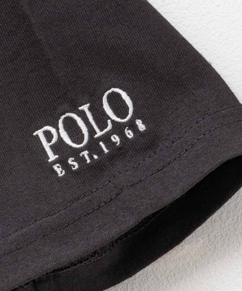 POLO BCS(ポロ ビーシーエス)の「【別注デザイン】POLO BCS ワンポイント刺繍 Tシャツ(Tシャツ/カットソー・レディース・スミクロ/グリーン/オフホワイト・L/M)」の8枚目の写真