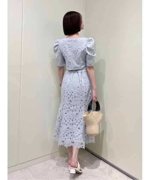 AND COUTURE(アンドクチュール)の「スカラレースマーメイドスカート(スカート・レディース・ミント/オフホワイト/ブラック・SMALL/MEDIUM)」の18枚目の写真
