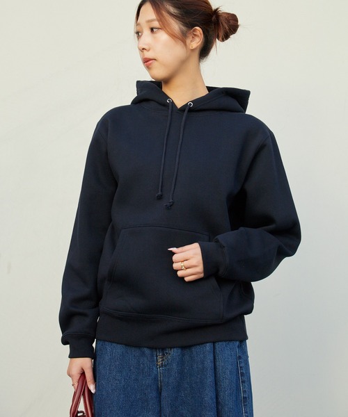 United Athle（ユナイテッドアスレ）の「10.0oz スウェット 裏起毛 プルオーバーパーカー/フーディー 無地 ユニセックス ルーズシルエット 夏服（パーカー・メンズ・パープル/サンドベージュ/ネイビー/ダークブラウン/ライトグリーン/バーガンディー/ホワイト/ブラック/オリーブ/アッシュ/グレー/ヘザーグレー・L/S/XL/M）」の10枚目の写真