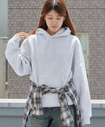 10.0oz スウェット 裏起毛 プルオーバーパーカー/フーディー スウェット トレーナー 無地 ユニセックス ルーズシルエット 秋服 2026年秋冬