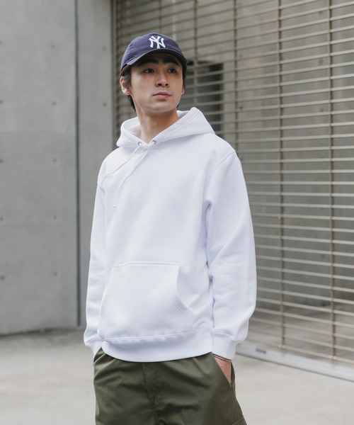 RILY フーディ Lサイズ ホワイト　パーカー レバブルパーカー(裏起毛) – GoodsFy