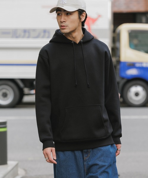 United Athle（ユナイテッドアスレ）の「10.0oz スウェット 裏起毛 プルオーバーパーカー/フーディー 無地 ユニセックス ルーズシルエット 夏服（パーカー・メンズ・パープル/サンドベージュ/ネイビー/ダークブラウン/ライトグリーン/バーガンディー/ホワイト/ブラック/オリーブ/アッシュ/グレー/ヘザーグレー・L/S/XL/M）」の13枚目の写真