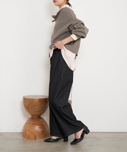 Jena espace merveilleux（ジェナ　エスパスメルヴェイユ）の「【待望のサイズ展開！快適楽ちん】デニムイージーパンツ（デニムパンツ・レディース・ブラック/ブルー系その他/ブルー・FREE/1/2）」の10枚目の写真