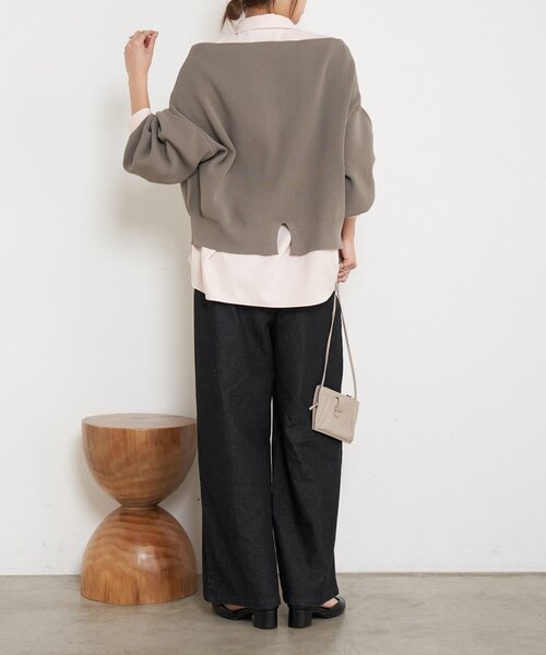 Jena espace merveilleux（ジェナ　エスパスメルヴェイユ）の「【待望のサイズ展開！快適楽ちん】デニムイージーパンツ（デニムパンツ・レディース・ブラック/ブルー系その他/ブルー・FREE/1/2）」の11枚目の写真