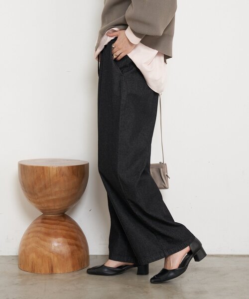 Jena espace merveilleux（ジェナ　エスパスメルヴェイユ）の「【待望のサイズ展開！快適楽ちん】デニムイージーパンツ（デニムパンツ・レディース・ブラック/ブルー系その他/ブルー・FREE/1/2）」の14枚目の写真