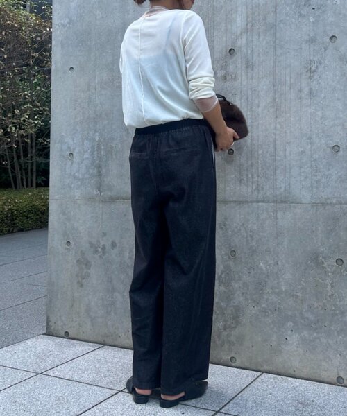 Jena espace merveilleux（ジェナ　エスパスメルヴェイユ）の「【待望のサイズ展開！快適楽ちん】デニムイージーパンツ（デニムパンツ・レディース・ブラック/ブルー系その他/ブルー・FREE/1/2）」の19枚目の写真