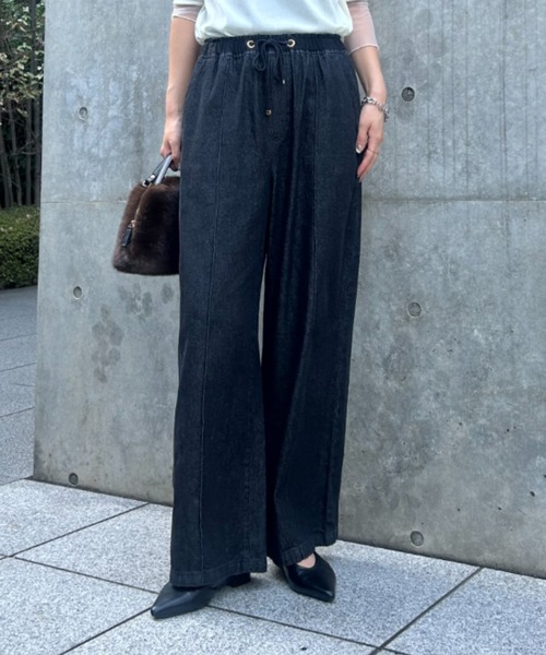 Jena espace merveilleux（ジェナ　エスパスメルヴェイユ）の「【待望のサイズ展開！快適楽ちん】デニムイージーパンツ（デニムパンツ・レディース・ブラック/ブルー系その他/ブルー・FREE/1/2）」の5枚目の写真