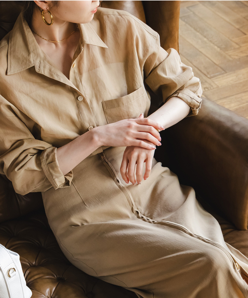 セール】アキハストライプオーバーシャツ（シャツ/ブラウス