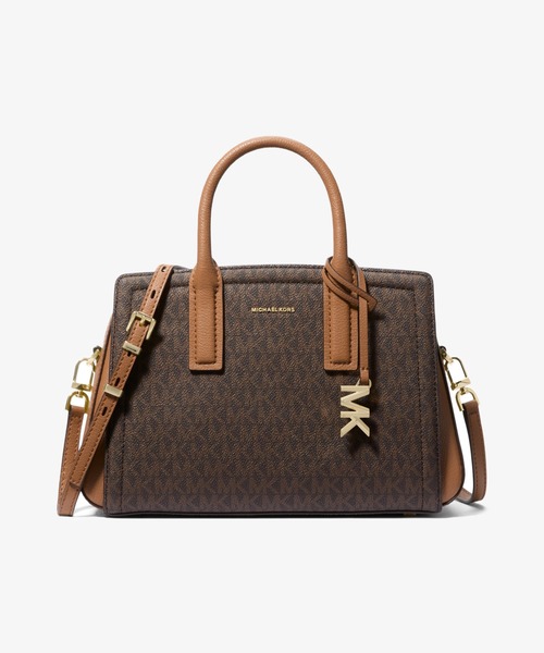 MICHAEL KORS(マイケルコース)の「LAILA サッチェル スモール - MKシグネチャー(ハンドバッグ・レディース・ブラウン系その他・FREE)」の1枚目の写真