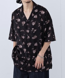 【HAUS】フラワーオープンカラーシャツ 252-3620
