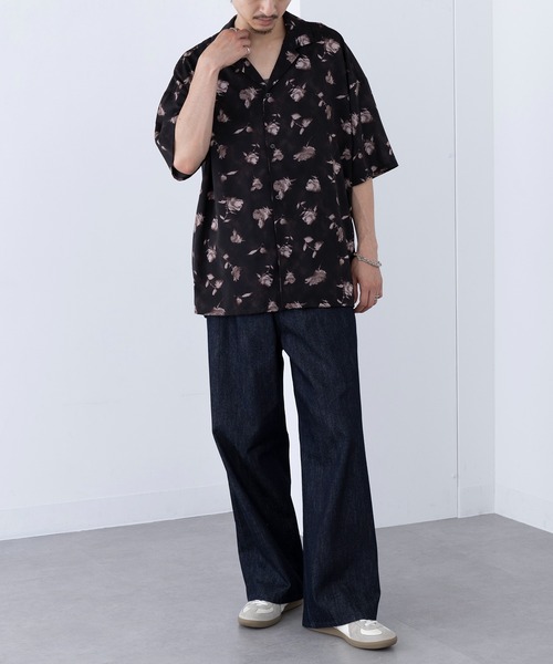 HAUS(ハウス)の「【HAUS】フラワーオープンカラーシャツ 252-3620(シャツ/ブラウス・メンズ・ブラック/ホワイト・M/L)」の14枚目の写真
