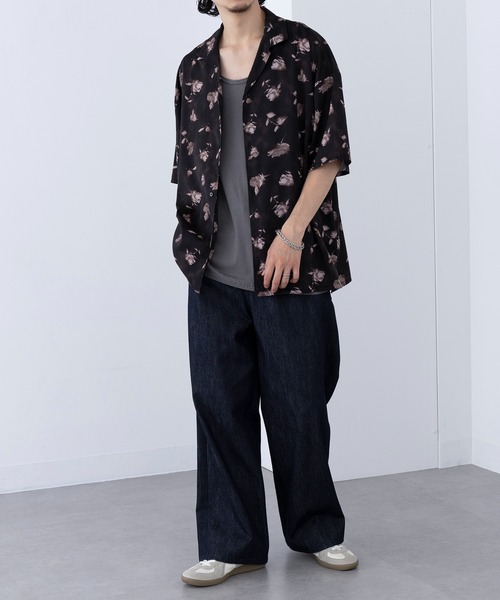 HAUS(ハウス)の「【HAUS】フラワーオープンカラーシャツ 252-3620(シャツ/ブラウス・メンズ・ブラック/ホワイト・M/L)」の15枚目の写真