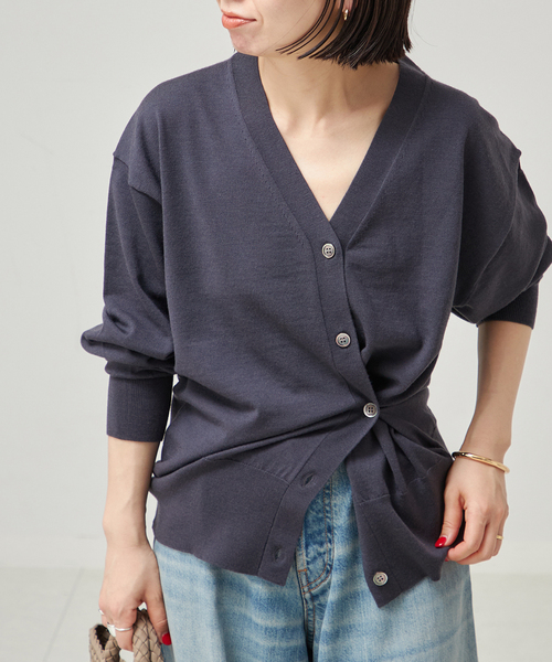 カーディガン Washable/victriaデザインカーディガン レディース Washable/victriaデザインカーディガン（カーディガン/ボレロ