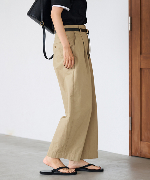 FＲAMeWORK コットンナイロンかクロップドパンツ FRAMeWORK｜コットンナイロンクロップドパンツ | Rakuten