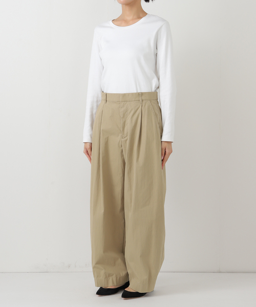 コットンナイロンクロップドパンツ（スラックス）｜FRAMeWORK