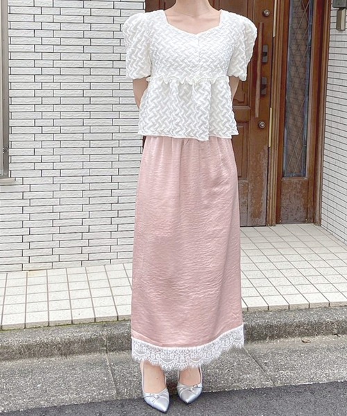 frunco(フランコ)の「ジャガードブラウス(シャツ/ブラウス・レディース・ブルー/ブラック/ホワイト・MEDIUM)」の16枚目の写真
