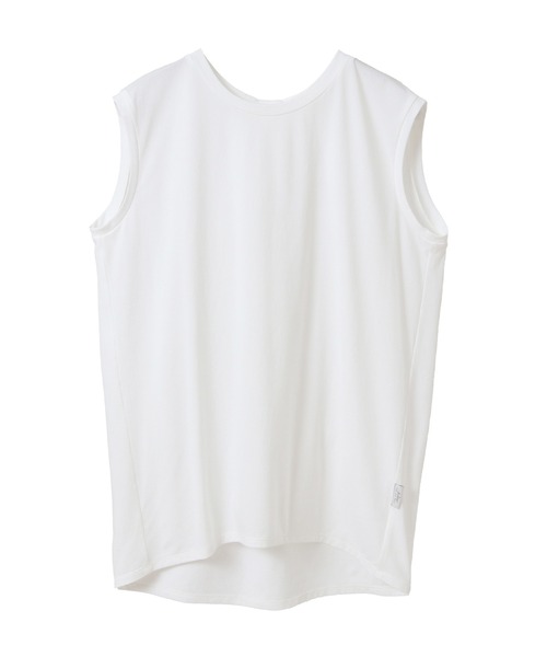 Julier Yoga and Relax（ジュリエヨガアンドリラックス）の「Julier ライトプライムノースリーブプルオーバー（Tシャツ/カットソー・レディース・ホワイト/ブラック/ブルー・FREE）」の4枚目の写真