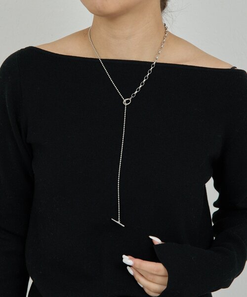 GALLARDAGALANTE（ガリャルダガランテ）の「コンビチェーンネックレス（ネックレス・レディース・シルバー/ゴールド・FREE）」の4枚目の写真