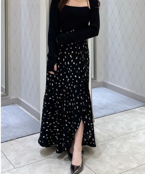 rienda（リエンダ）の「レースアップマーメイドスコートショートパンツ　夏服（スカート・レディース・ブラック/ホワイト・SMALL/MEDIUM）」の11枚目の写真