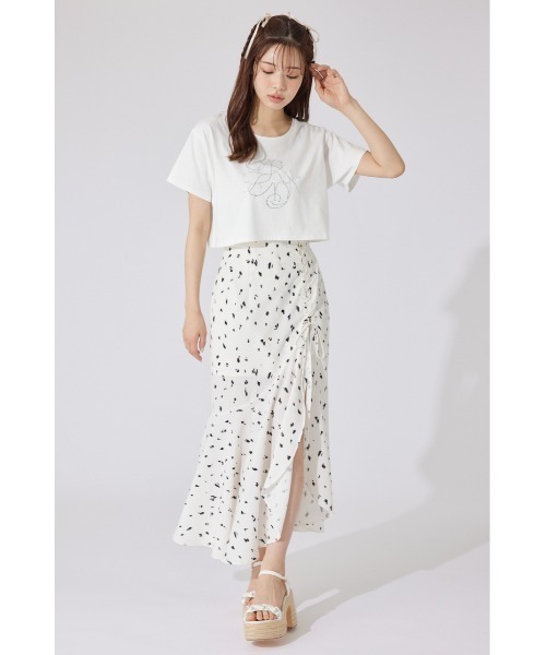 rienda（リエンダ）の「レースアップマーメイドスコートショートパンツ　夏服（スカート・レディース・ブラック/ホワイト・SMALL/MEDIUM）」の15枚目の写真
