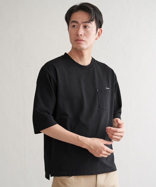 ikka(イッカ)の「インレイ7分袖ポケットプリントT(Tシャツ/カットソー・メンズ・ホワイト/ライム/ブルー/ブラック・M/L/XL/S)」の10枚目の写真