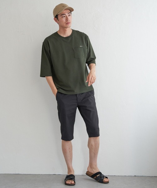ikka(イッカ)の「インレイ7分袖ポケットプリントT(Tシャツ/カットソー・メンズ・ホワイト/ライム/ブルー/ブラック・M/L/XL/S)」の12枚目の写真