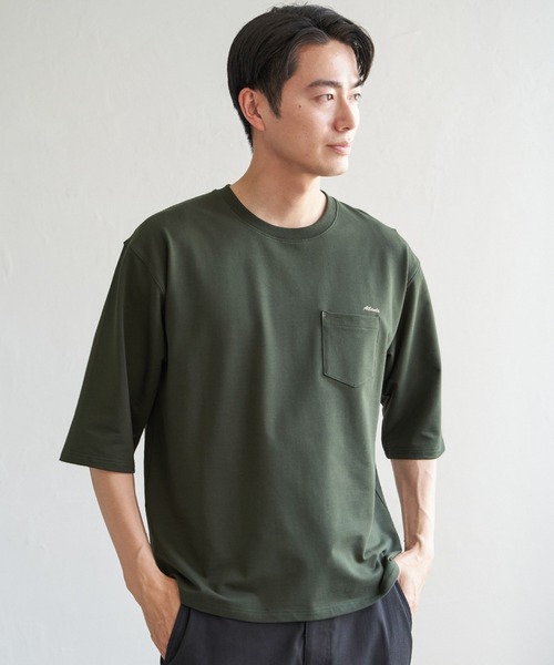 ikka(イッカ)の「インレイ7分袖ポケットプリントT(Tシャツ/カットソー・メンズ・ホワイト/ライム/ブルー/ブラック・M/L/XL/S)」の17枚目の写真